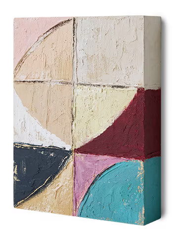 HKliving Wandobject Palette Multicolor - 26 x 20 cm