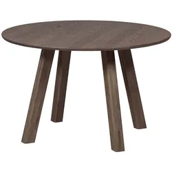 Esstisch Tablo Eiche FSC, rundes Design, modern, braun, Haarlem-Gestell, Ø120 cm