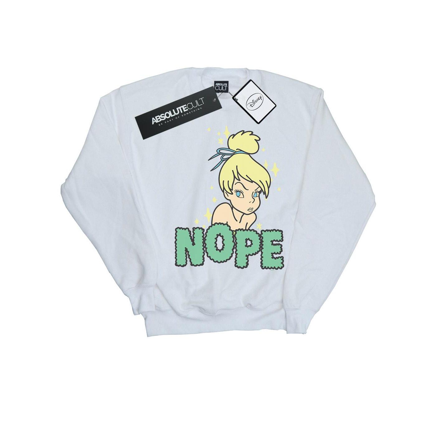 Disney Heren Tinker Bell Nope Sweatshirt (Wit)