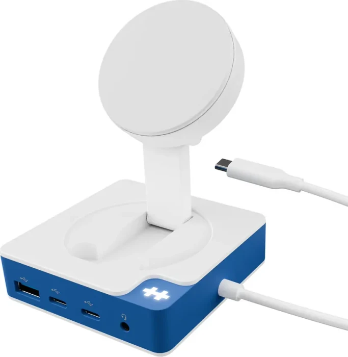 Targus Hyper Drive Dock HD8100BUGL Flex MagCharge 100W USB-C weiß/blau