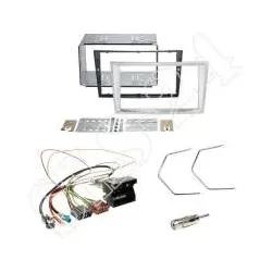 Autoradio 2-DIN Einbaurahmen Radioblende+Adapter Einbauset für Opel Astra Ant...