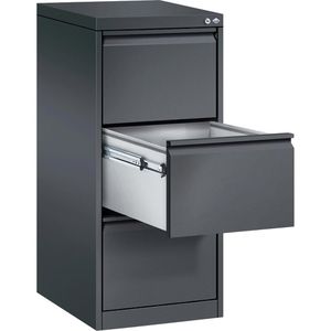 CP-Möbel Hängeregisterschrank Acurado C2000, 1-bahnig, 3 Schübe, anthrazit