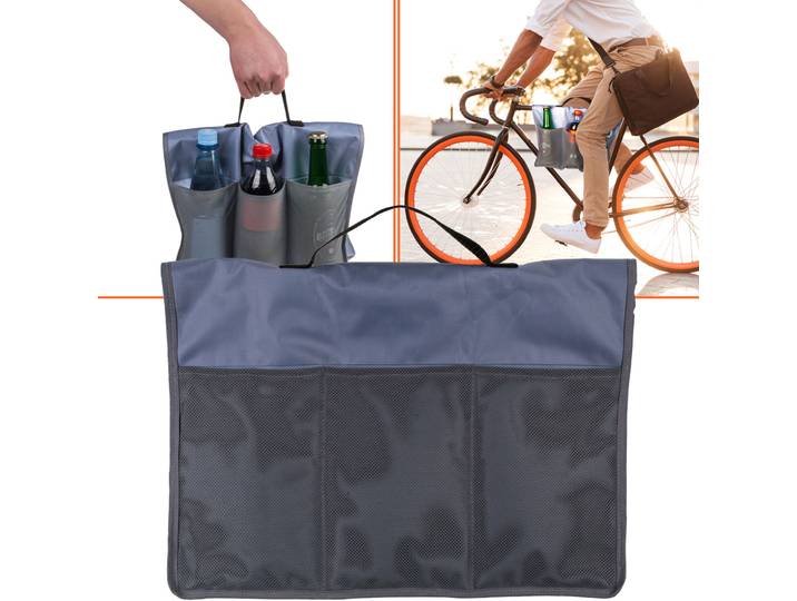 Getränke-Kühltasche für Velos, inkl. Kühlpacks