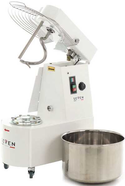 Pétrin à spirale Seven Italy GHR 30 - 230 V - Avec Roues et minuterie