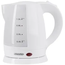 Mesko MS 1276 Mini Wasserkocher 1 Liter kabellos Weiß