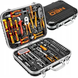 Neo, Werkzeugkoffer, Electrician's case 108 pieces (108 Teile)