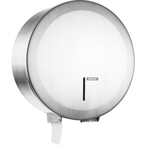 Katrin Toilettenpapierspender Gigant 992967, L System, aus Edelstahl, für Jumbo Rolle, silber