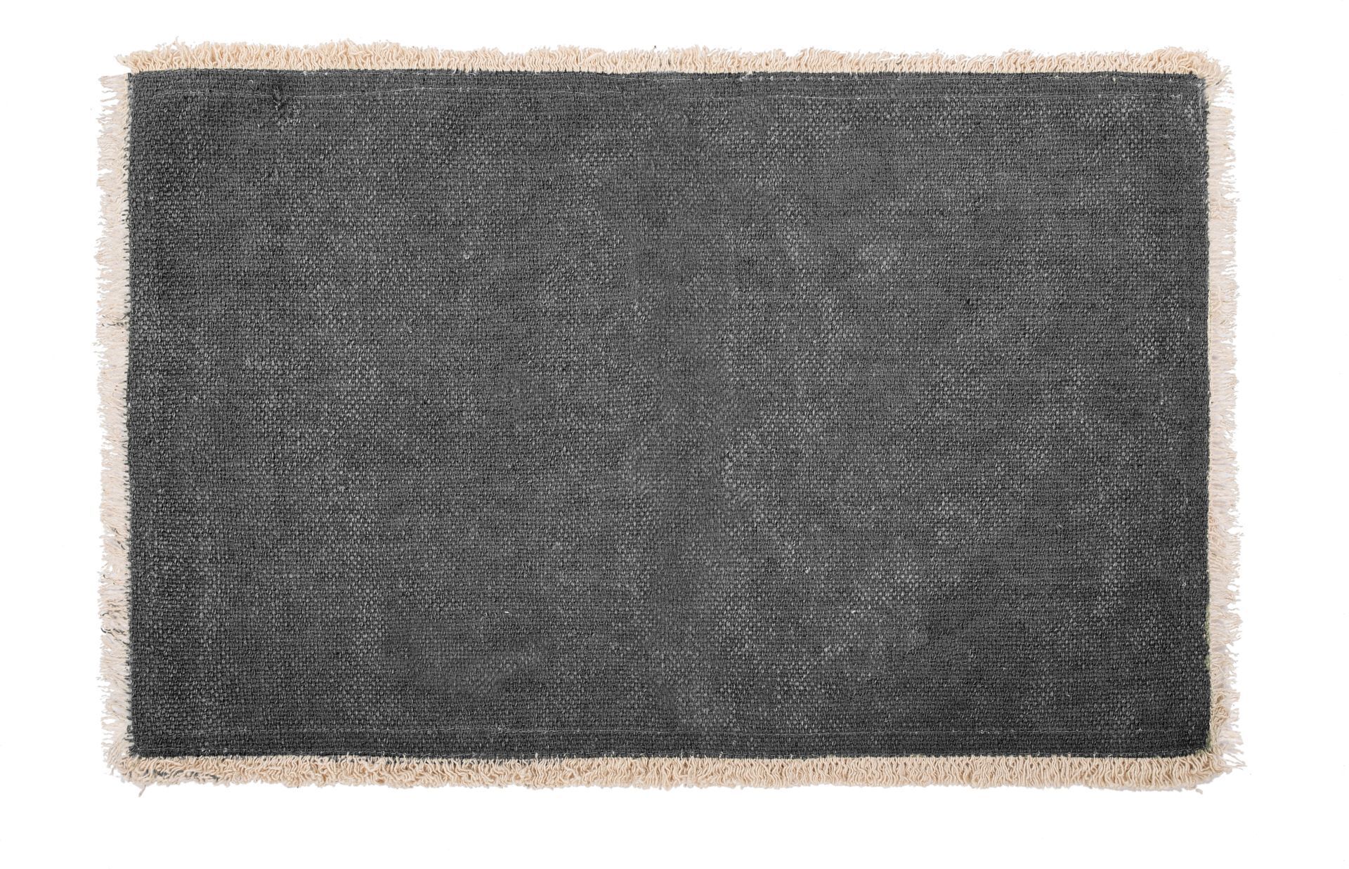 Tirolix Tovaglietta Piccole Frange 33x48 cm Nero