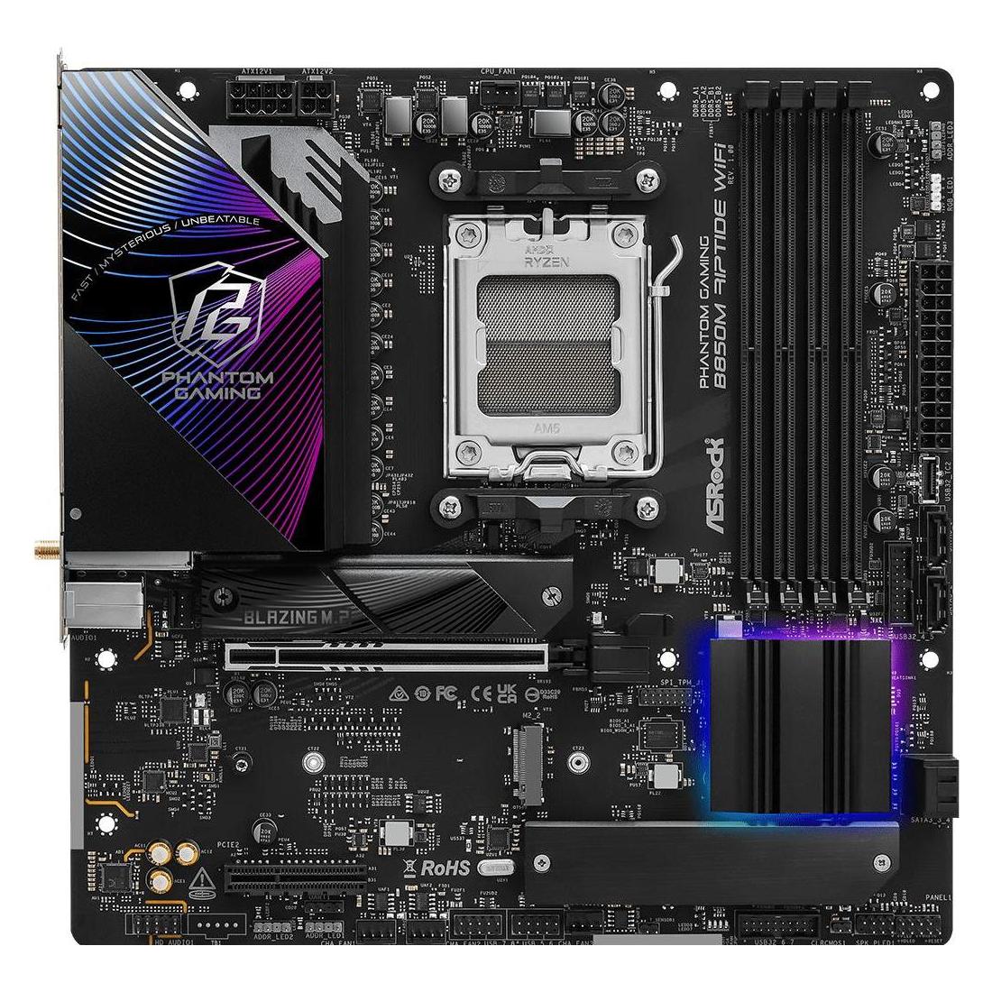AsRock B850M Riptide WiFi (AM5, AMD B850, mATX) (90-MXBS3-A0UAYZ)