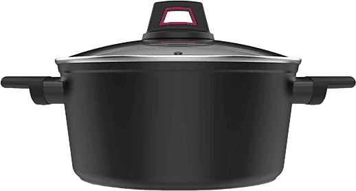 Cazuela - Taurus KCK4028 Best Moments, Aluminio forjado, 28 cm, Todo tipo de fuegos, Negro