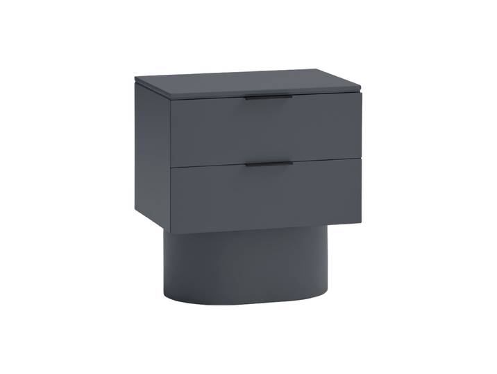 Design Beistell- und Nachttisch „Totem“ Anthrazit Teulat
