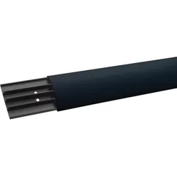 Hager SL1807507021 Aufbodenkanal mit 4 Kammern aus PVC SL 18x75mm anthrazit  - 2 Meter