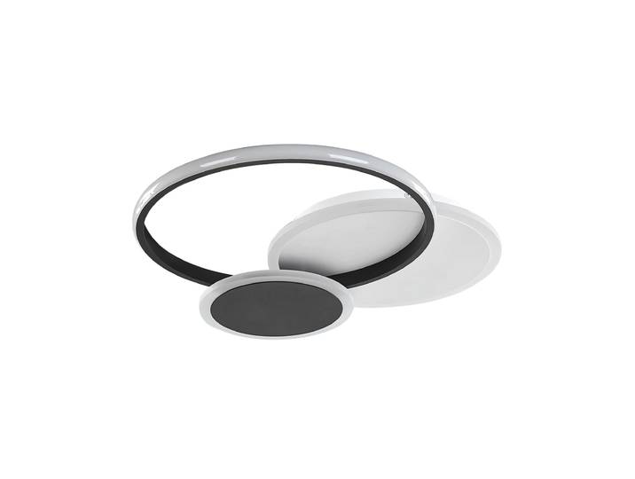 Plafonnier à led métal noir