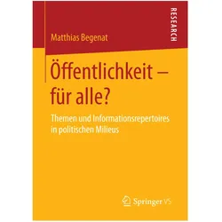 Öffentlichkeit - für alle?, Fachbücher von Matthias Begenat