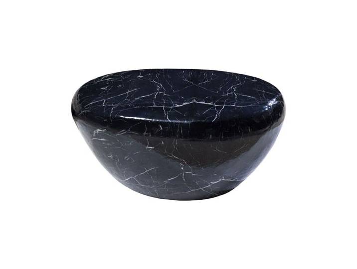 Table basse GALEA noire effet marbre – Aluminium design contemporain