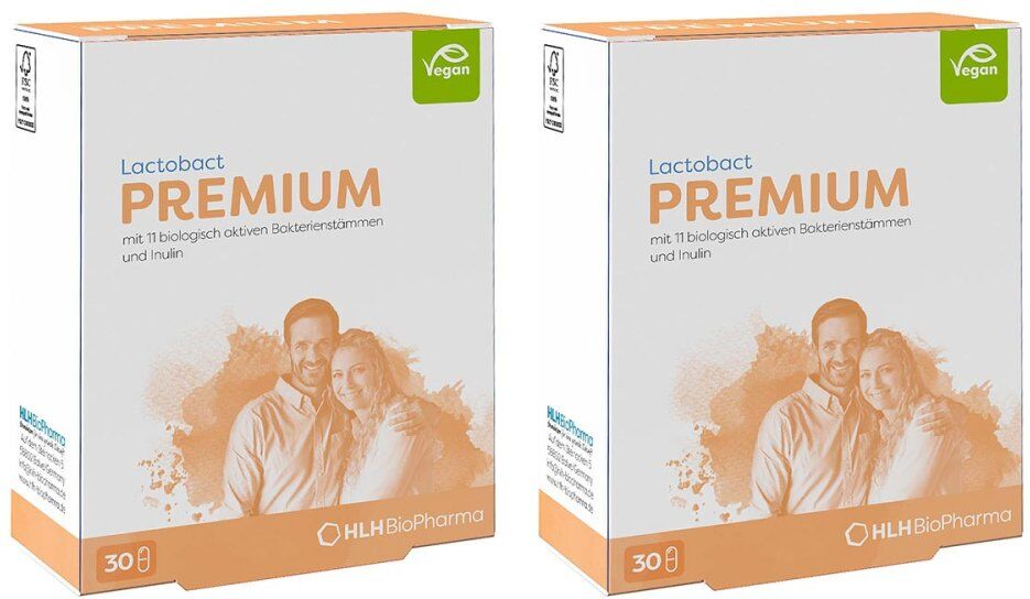 Lactobact PREMIUM Darm-Probiotikum mit Inulin Kapseln 2x30stk