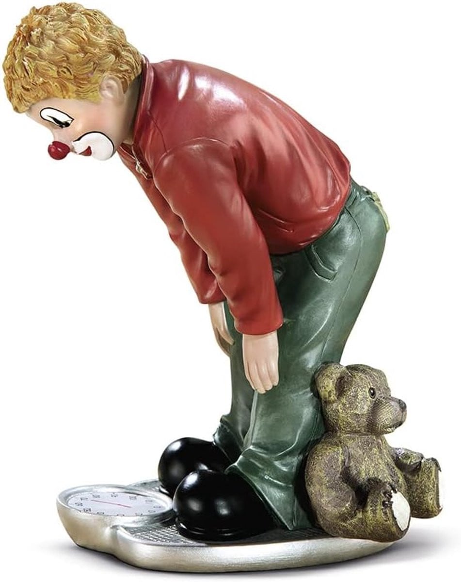 Decoratief Figuur Meerkleurig Handbeschilderd Beeldje Hoogte: 13 cm