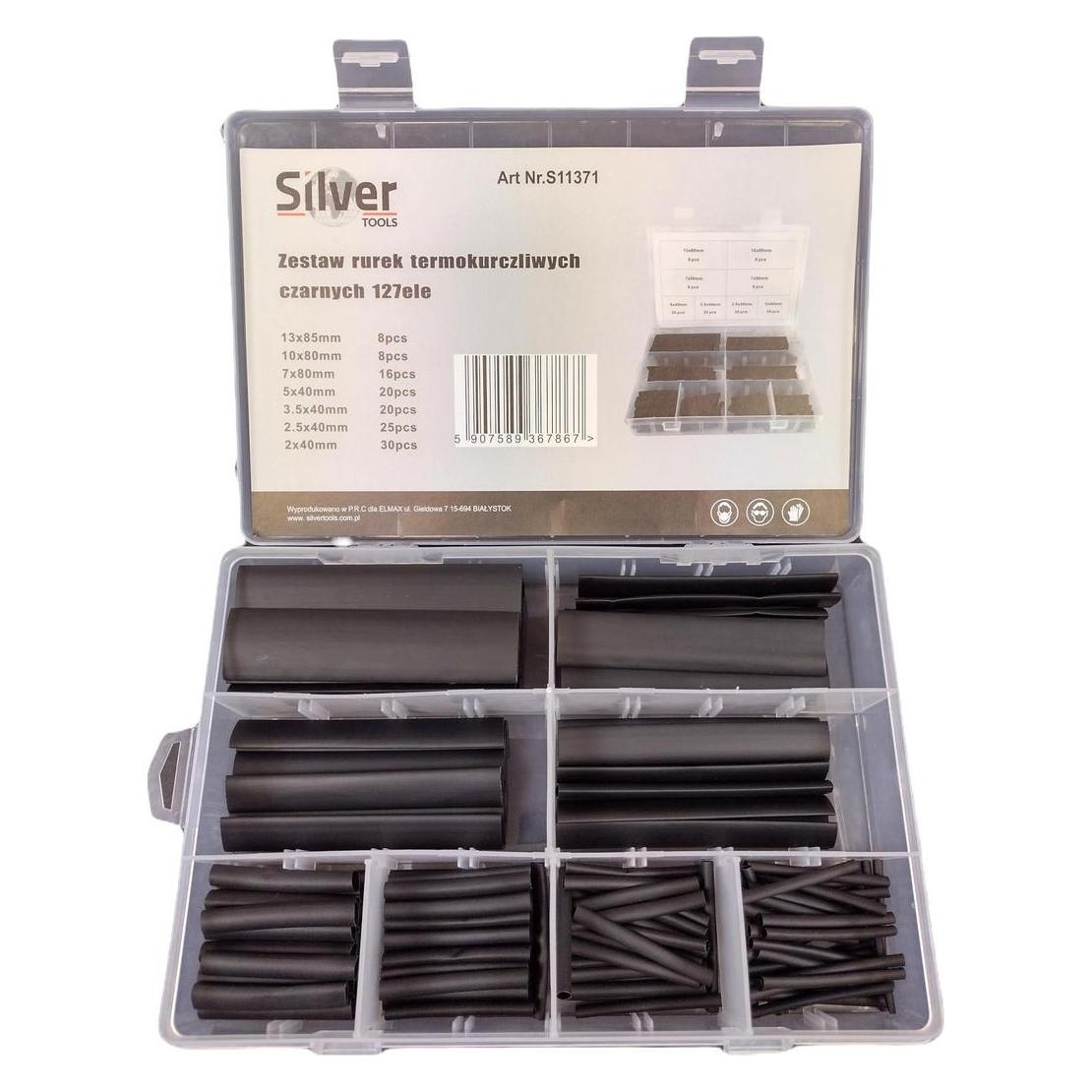 Silver Silbere Schrumpfhemden 127 PCs. SCHWARZ (127x) (39441121)