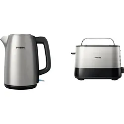 PHILIPS Frühstücks Set (Viva Collection Wasserkocher & Toaster) Bundle