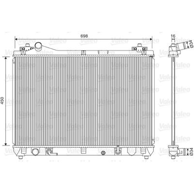 VALEO Kühler, Motorkühlung 701592 für Suzuki