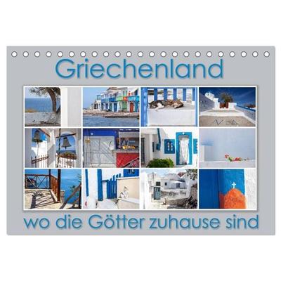 Griechenland - wo die Götter zuhause sind (Tischkalender 2027 DIN A5 quer), CALVENDO Monatskalender