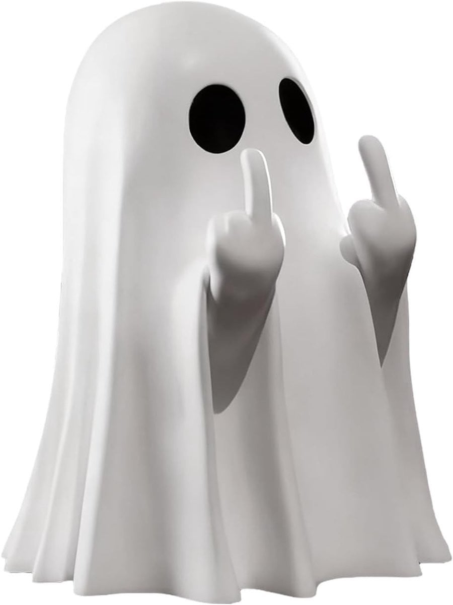 Creepy en grappig Halloween tafelornament met middenvinger ontwerp voor binnen en buiten