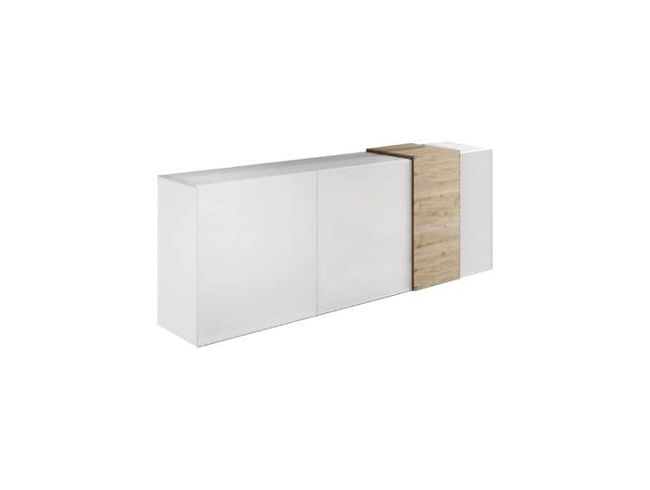 Buffet bois marron chêne nodé 181x44x86h