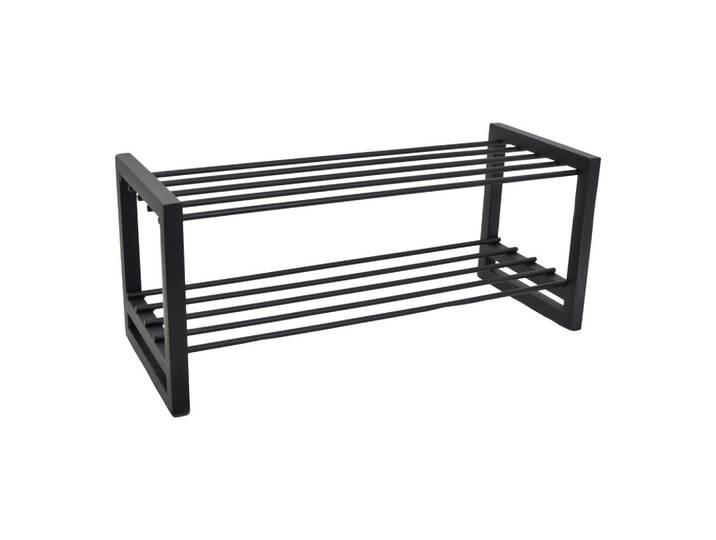 Loft42 Schuhschrank Flur Schwarz, Metall, 70x30x28 cm, Garderobe, Schuhaufbewahrung