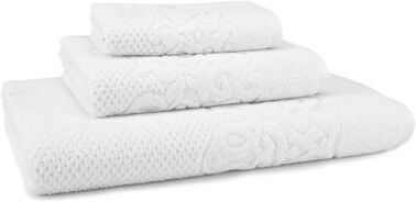 EastNBlue East'N Blue Galata Turkish Cotton Bath Towel Set (Set of 3) - (1 Bath Towel, 1 Hand Towel, 1 Washcloth)