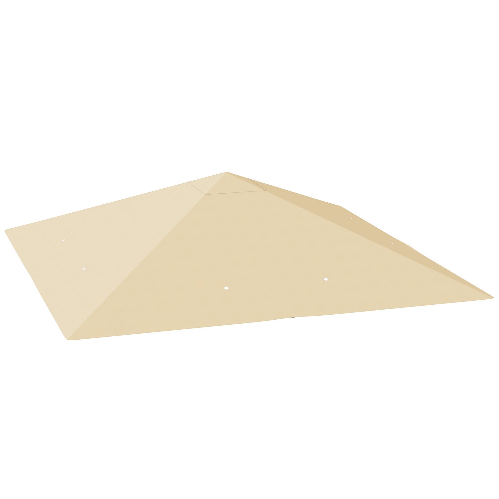 Outsunny Vervangend paviljoendak 3 x 3 m, waterafstotend Oxford-stof met UPF30+, Beige