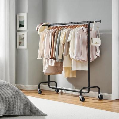 No "Clothes Rack with Wheels, Heavy Duty Garment Rack - 17.7""D x 59.1""W x 64.1""H"