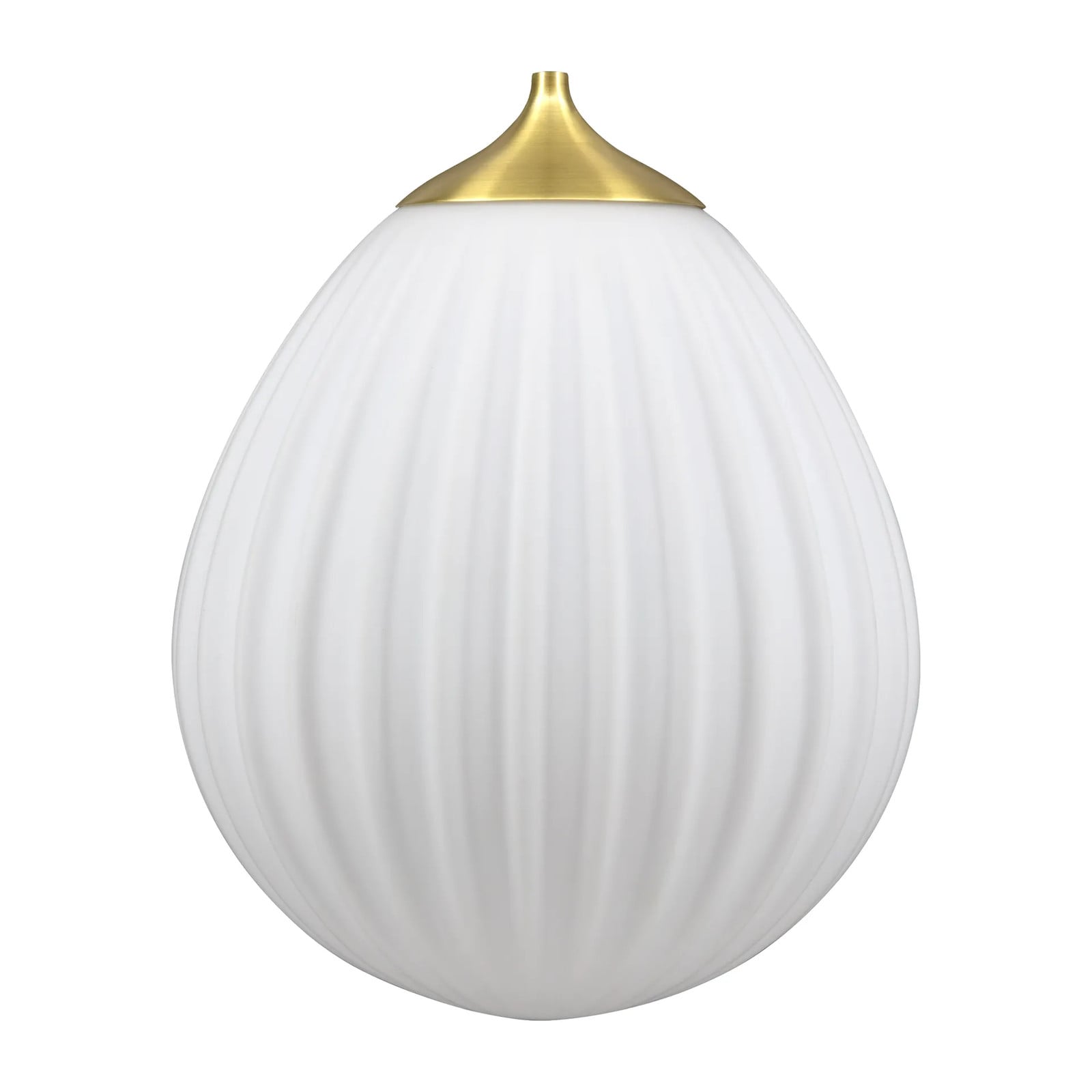 Umage Around The World hanglamp met wit lampenkap en geborsteld messing