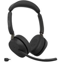 Jabra Evolve3 65 MS Stereo Headset On-Ear schwarz
