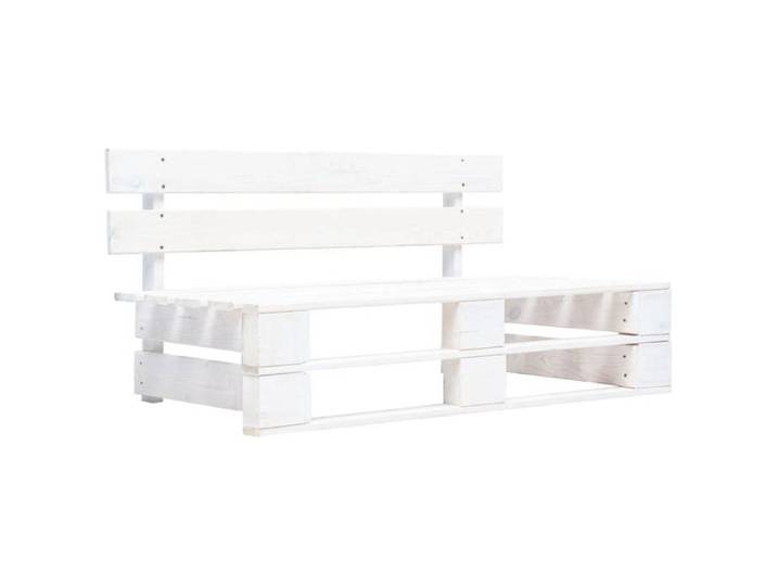 Blanc Magnifique Banc palette de jardin - 2 PLACES - bois gris blanc 110x65x55cm - Banc Park CL4042737