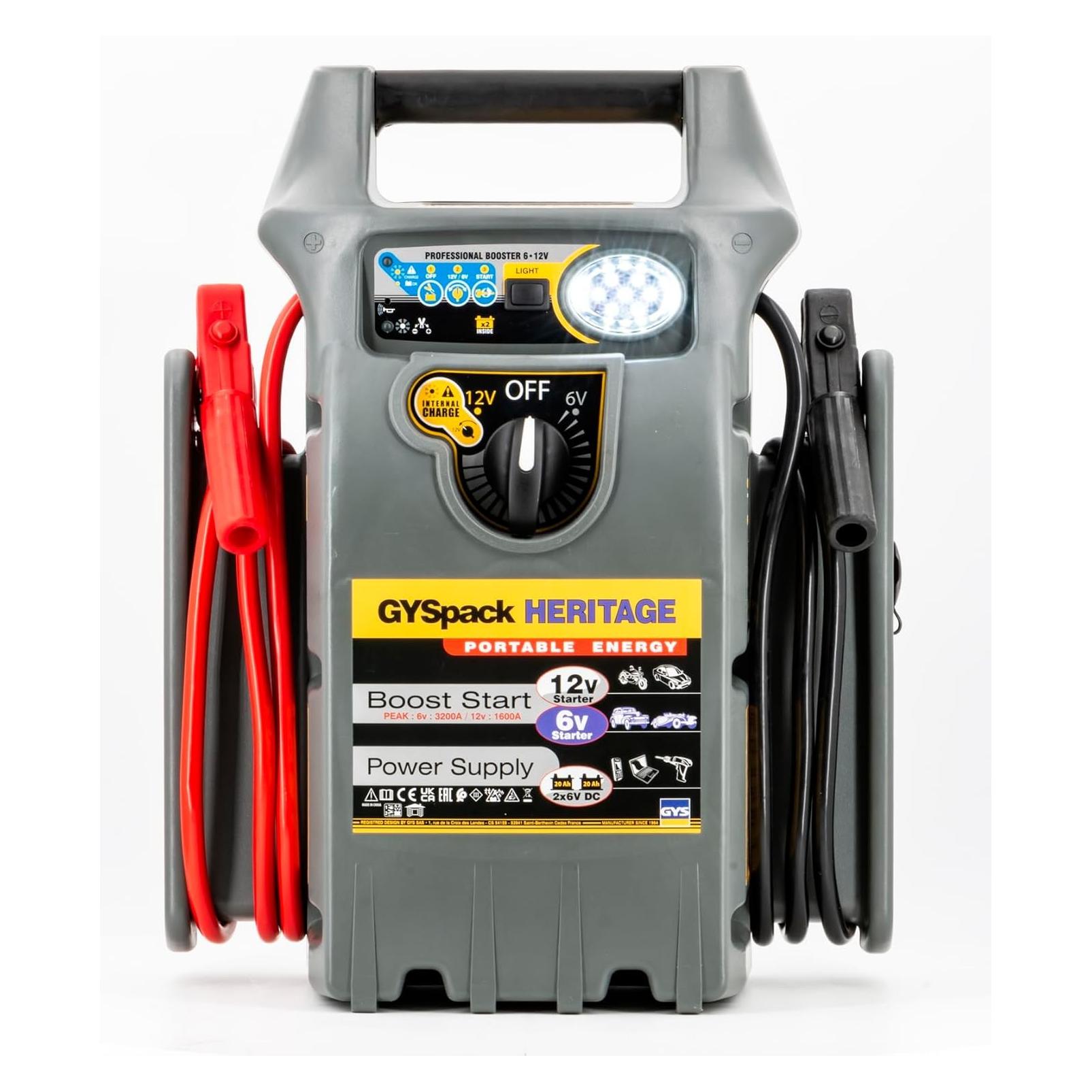 GYS Schnellstartsystem Gyspack Heritage 025844 Starthilfestrom (12 V)=450 A Spa (1600 A, 40000 mAh) (025844)