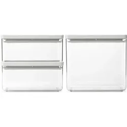 Brabantia Tasty+, Vorratsbehälter, Transparent, Grau