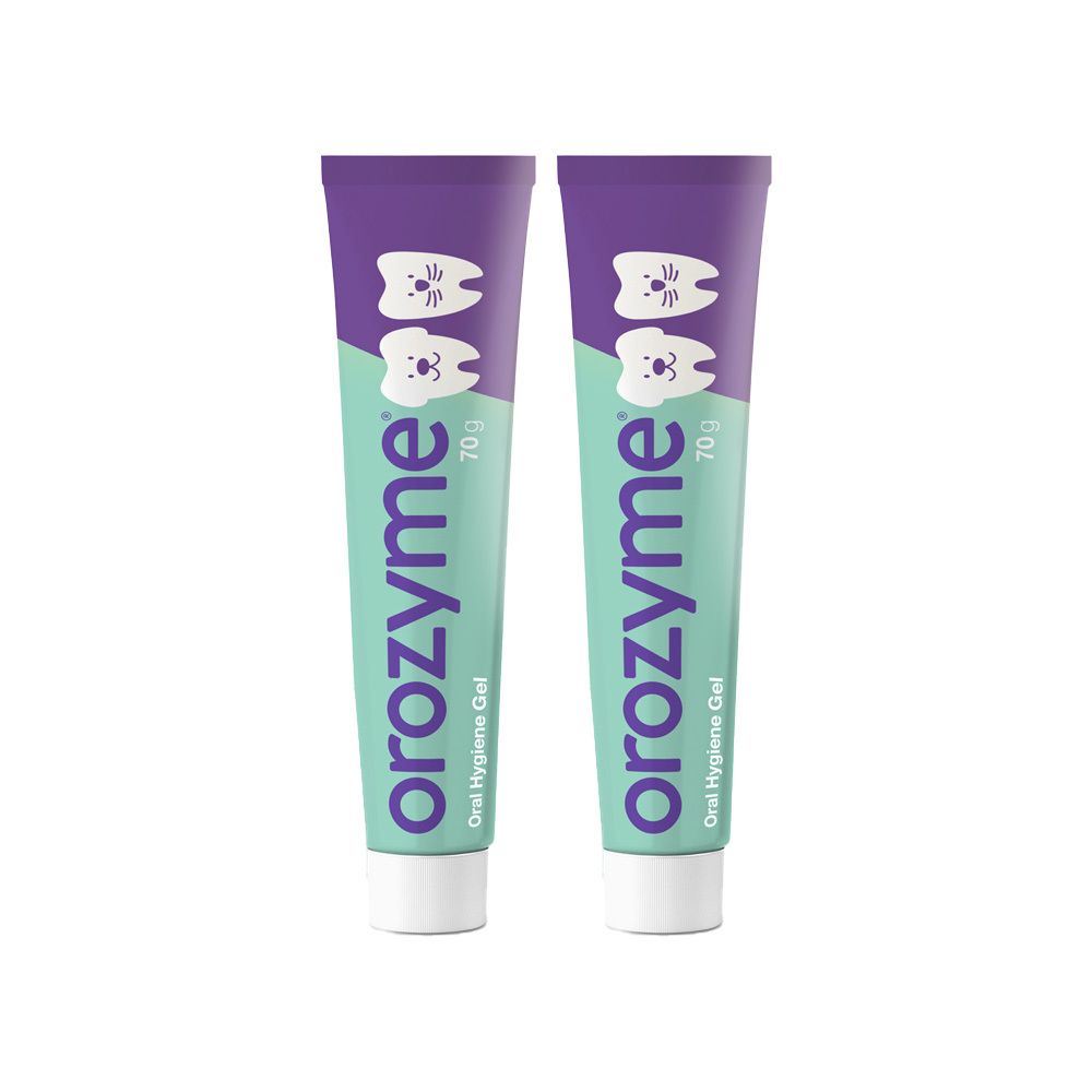 Ecuphar Orozyme Zahnpflege-Gel für Hund und Katze (Doppelpack) 2x70 g Zahngel
