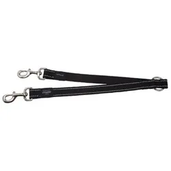Rogz double leash reflector for dogs Reflective HLS05A (width 2,5cm length 2x40cm) (XL, Hund, Spazieren), Halsband + Leine