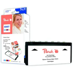Peach Foto Pack kompatibel zu Epson T5570, C13T557040