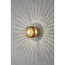 Konstsmide HighPower LED Außen-Wandleuchte MONZA, mit Seiten-Effekt , 3W 3000K 160lm, Messing anodisiert, Massiv-Aluminium KON-7900-800