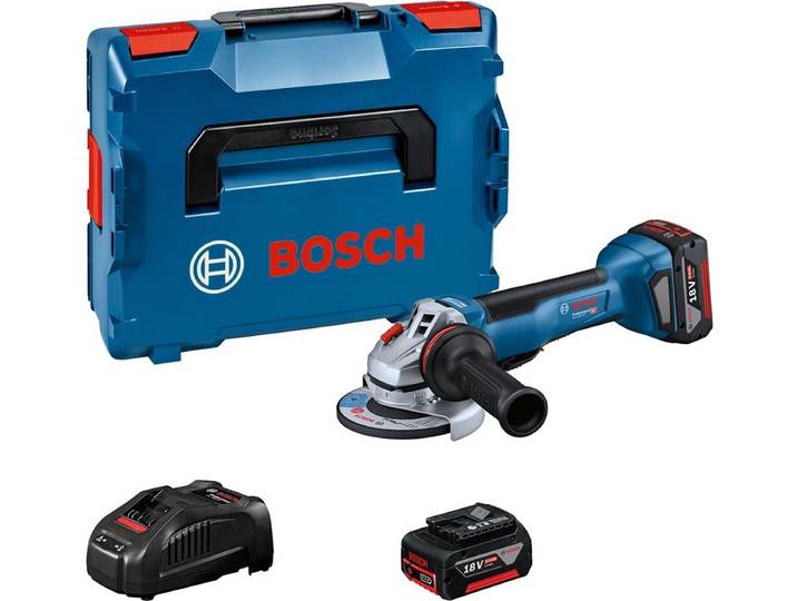 Bosch Professional GWS 18V-10 P Accu Haakse Slijper 125mm 18V 5.0Ah in L-Boxx - 06019J4101