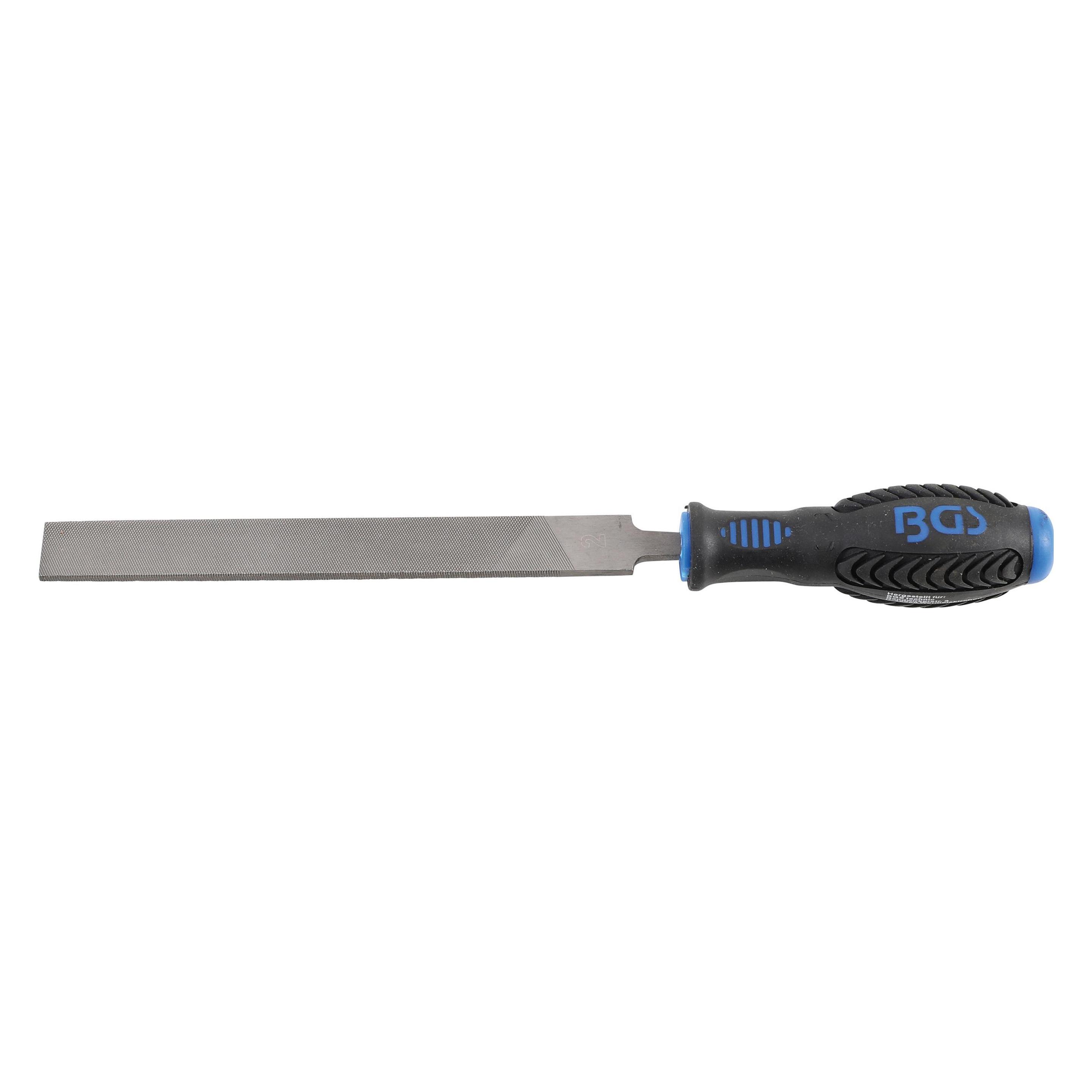 BGS Werkstattfeile flachstumpf Hieb 2 150 mm (Hieb 2, 150 mm) (6571)