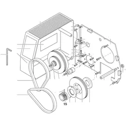 PROXXON 24400-01-15a Ritzel für Hauptspindel (36 Zähne) für Drehmaschine PD400