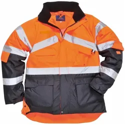Portwest,  atmungsaktive Warnschutzjacke, wasserabweisend, 40+ UPF Orange XL (XL)