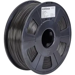 Renkforce Filament PLA (PLA, 1.75 mm, 1000 g), 3D Filament, Schwarz