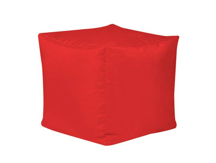 Veeva Sitzpouf Outdoor Würfel, Rot, Kunststoff, 38x38x38 cm, Hergestellt in Deutschland, Wohnzimmer, Sessel, Hocker & Hockerbänke, Sitzwürfel