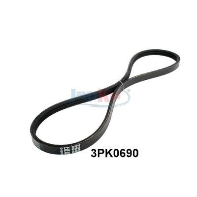 JAPKO Keilrippenriemen 3pk0690