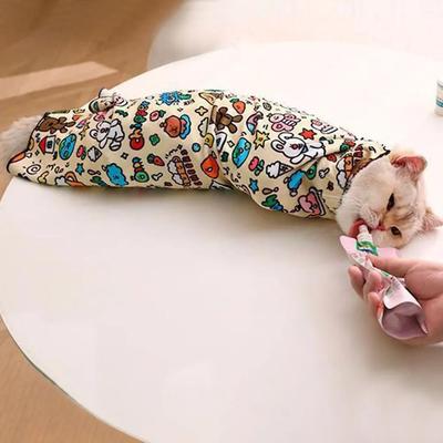 Uplift Picks Cat Grooming Wrap Anti Bite Self Adherent Cat Burrito Wrap For Nail Trimming And Grooming m
