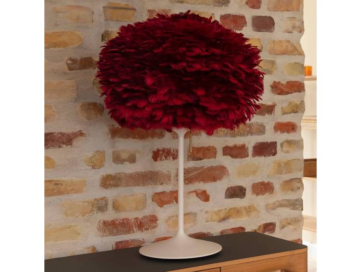UMAGE Designer Tischlampe Eos mini, rot, für Wohn- / Esszimmer, Aluminium, Design, Tischlampe
