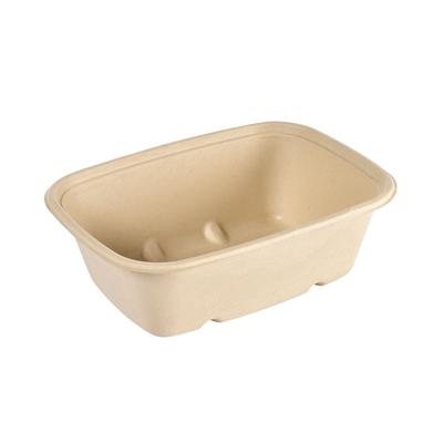 160x DUNI Cube Schale rechteckig 1200 ml Braun ungeteilt